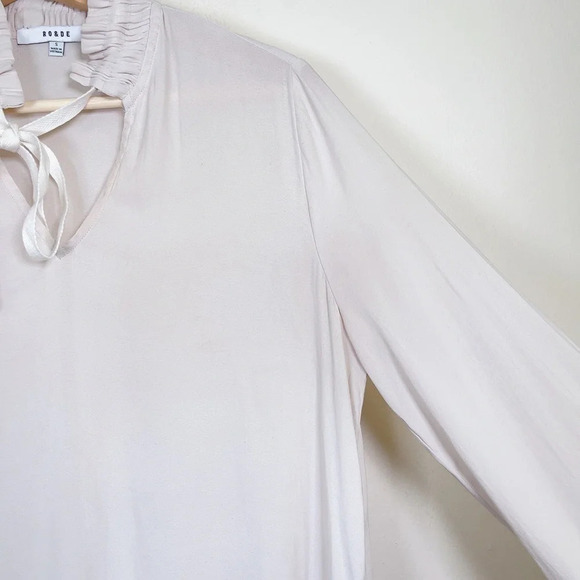 RO&DE | CANYON RUFFLE  NECK BLOUSE IN CREAM COLOR - Picture 9 of 16
